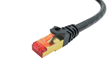 SFTP CAT6A RJ45 50uの銅LANケーブル0.565mmのCU材料5mネットワークJumpe 1000N